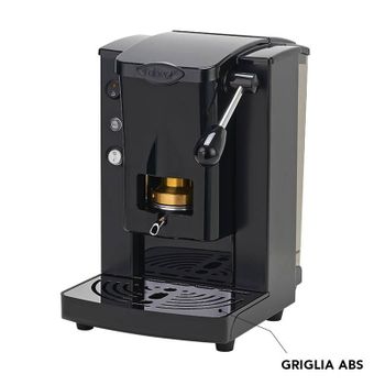 Faber Piccola Slot Basic - Macchina Per Caffè Con Pressacialda In Ottone - Telaio In Metallo Nero E Frontale In Policarbonato Nero