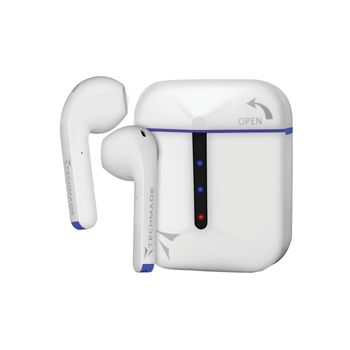 Techmade Tm-h21t-blu Auricular Y Casco Auriculares Inalámbrico Dentro De Oído Música Bluetooth Azul, Blanco