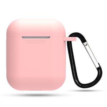 Funda Protectora Com Mosquetão Paraapple Airpods 1 / 2 - Rosa