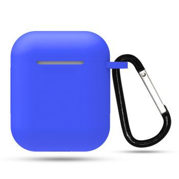 Funda Protectora Com Mosquetão Paraapple Airpods 1 / 2 - Azul