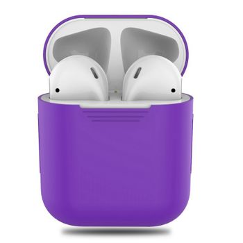 Funda Protectora De Silicona Antichoque Paraapple Airpods - Violeta