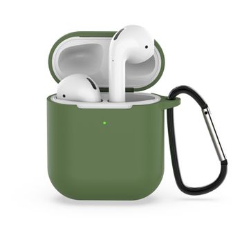 Funda Com Mosquetão Paraapple Airpods 2 - Verde Oscuro