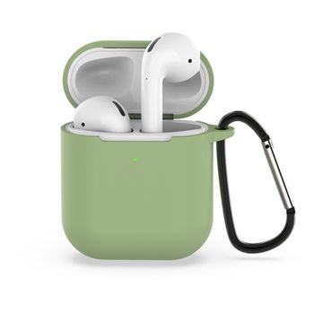 Funda Com Mosquetão Paraapple Airpods 2 - Verde Claro