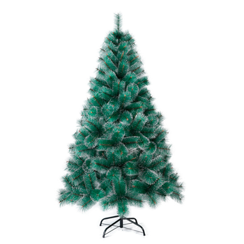 Solagua Árbol De Navidad Artifiicial Pino Hoja De Aguja De 120cm 110 Ramas, Nevado Abeto Artificial Ignífugo Con Hojas De Aguja Y Soporte Metálico, Diámetro 60cm