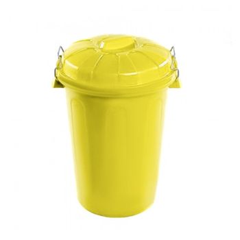 Cubo Basura De Plástico Con Tapadera Cubo Almacenaje Y Reciclar 50 Litros  (amarillo)jardin202 con Ofertas en Carrefour