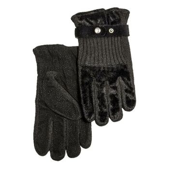 Guantes Motorista Pelo Y Lana Negro Ski Forrado  Talla M