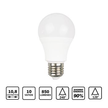 Bombilla Led E27 A60 10w 4500k-natural Luz Led - Lampara Led