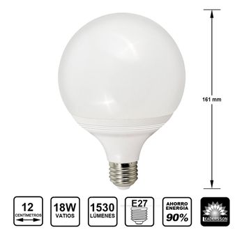 Bombilla Led Globo G120 E27 18w 4500k-natural Luz Led - Lampara Led