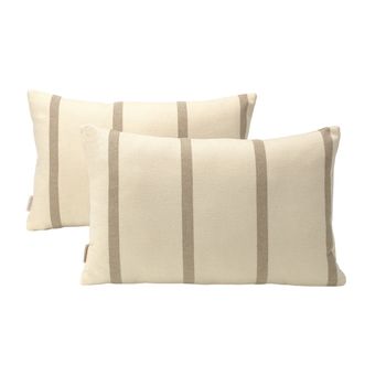 Funda De Cojín Alexandra House Living Beige 30 X 50 Cm 2 Unidades