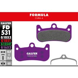 Galfer Pastillas Freno Disco E-bike Brake Pad Formula Cura 4