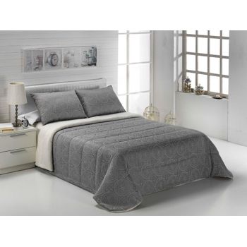 Comforter Jacquard/sherpa Cache Gris Cama 150