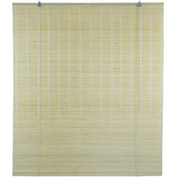 Solagua Estor Bambú Enrollable Para Ventana Y Puerta, 14 Medidas Estores 100% Bamboo, Cortina Persiana Incluye Accesorios (60x175cm,natural)