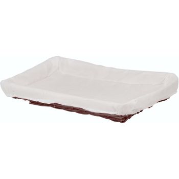 Bandeja Mimbre Rectangular  - Marrón (55 Cm)