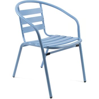 Silla De Aluminio Azul Claro