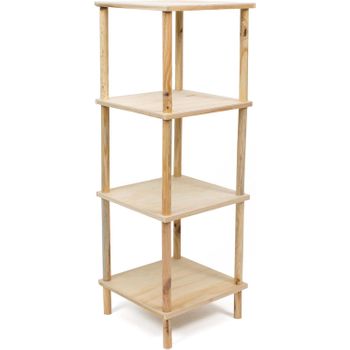 Librería Estantería Para Libros De Melamina Mdf 63x29,5x176cm-natural con  Ofertas en Carrefour