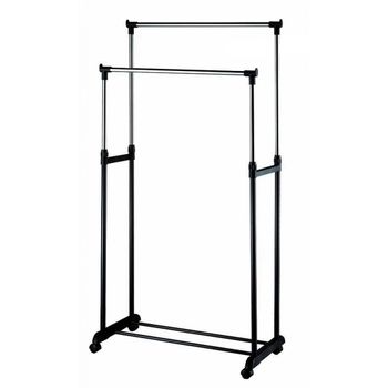 Perchero Burro Hvorslev Con 2 Estantes Metal 144 X 89 X 33 Cm Negro  [en.casa] con Ofertas en Carrefour