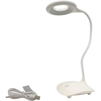 Lámpara Flexo Led Recargable Para Escritorio - 42 Cm