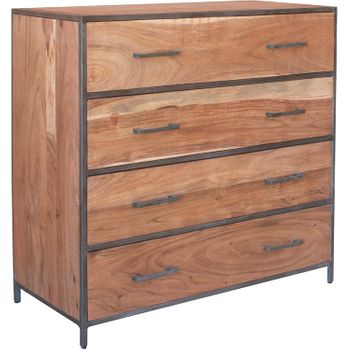 Mueble De Madera Maciza Y Metal