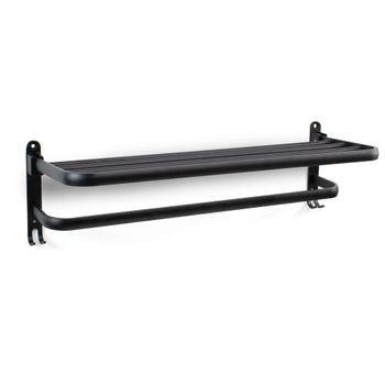 Toallero Para Pared Aluminio - Negro