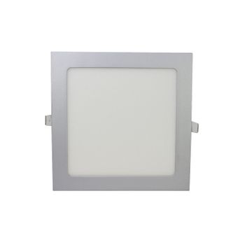 Downlight Cuadrado Ultraplano Plata 18w Plata Cálida 3000k Plata Cálida 3000k