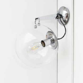 Lámpara De Pared Bubble Wall Plata Ø20 Cm