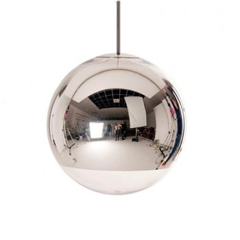 Lámpara De Techo Metal Ball Plata Ø26 Cm