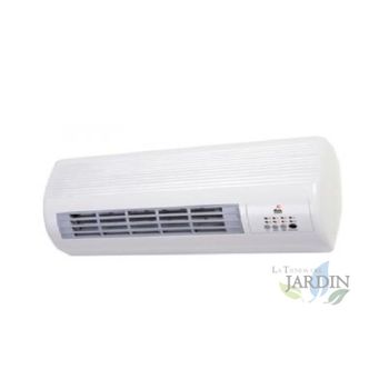 Calefactor cerámico de pared split Orbegozo. Especial baño (IP 22). Dos  potencias: 1000-2000W. Modo ventilador