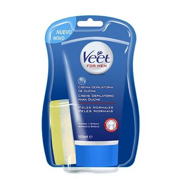 Crema Depilatoria De Ducha Para Hombre Veet Piel Normal 150 Ml