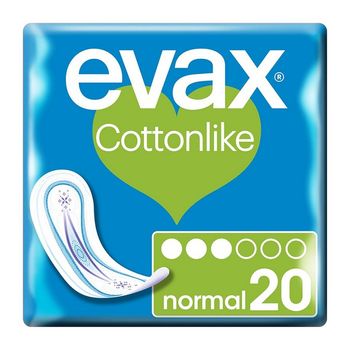 Compresas Normales Con Alas Evax (20 Uds)