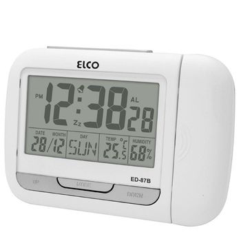Reloj Despertador Proyector - Elco - Ed-87b
