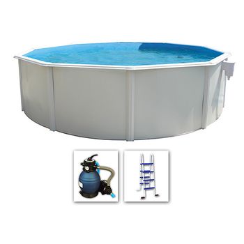 Piscina Circular Con Columnas - - 350x120cm