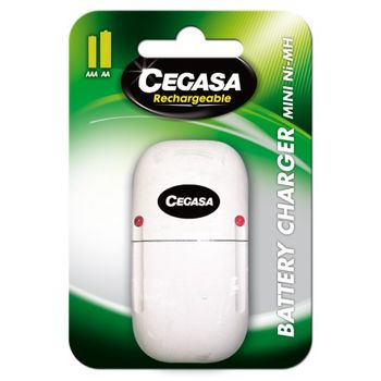 Cargador Pilas Mini Blanco Cegasa