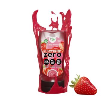 Protella - Sirope De Fresa Zero 350 G - Sirope De Fresa Bajo En Calorías