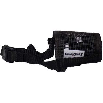 Bozal Nylon San Dimas Color Negro Para Perros - Talla M