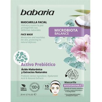 Babaria Mascarilla Facial Acido Hialurónico 20 Ml