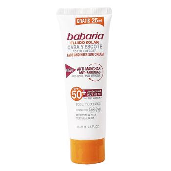 Protector Solar Facial Solar Adn Sensitive Babaria Spf 50 (75 Ml) (unisex) (75 Ml)