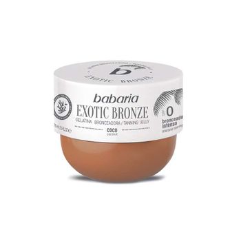 Babaria - Exotic Bronze, Gelatina Bronceadora De Coco, Con Aceite De Coco, Nutre E Hidrata La Piel, Resistente Al Agua, 100% Vegano - 75 Ml