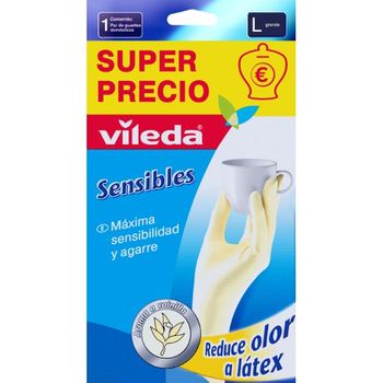 Guante Sensible Satina.amarill - Vileda - Talla L - G