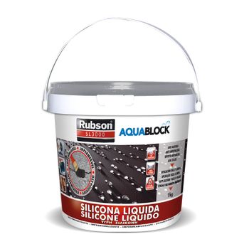 Silicona Liquida Rubson Sl3000 1kg Negra