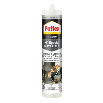 Masilla Especial Barbacoa Y Chimenea Pattex 280ml Gris