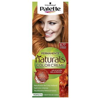 Schwarzkopf Palette Naturals Color Creme Coloración Permanente 8.77 Cobrizo Intenso