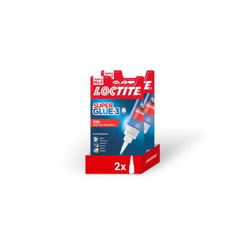 Pack 2 Unidades Loctite Pegamento Adhesivo Super Glue-3 Xxl - Pegamento Cianocrilato Superglue