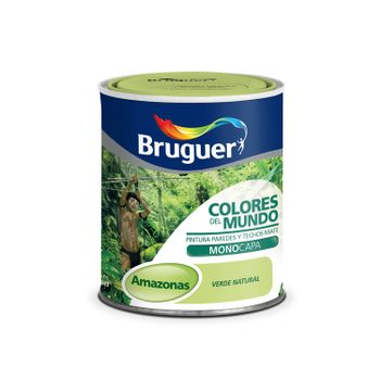 Pintura Plástica Amazonas Verde Suave - Colores Del Mundo 750 Ml 975096233..