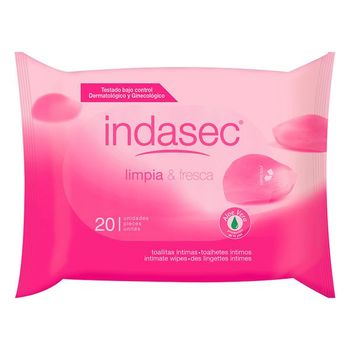 Toallitas Íntimas Limpia & Fresca Indasec (20 Uds)