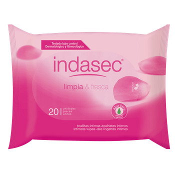 Indasec Toallitas Higiene Intima 20 Unidades