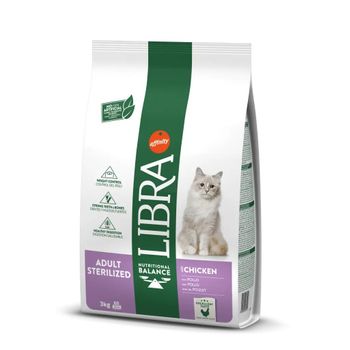 Libra Feline Adult Sterilized Pollo 3kg Pienso Para Gatos