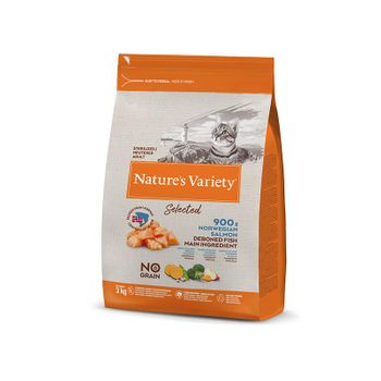 Nature's Variety Feline Adult Esterilizado Salmon 3kg