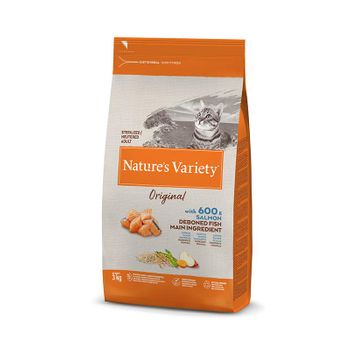 Nature's Variety Feline Adult Original Esterilizado Salmon 3kg