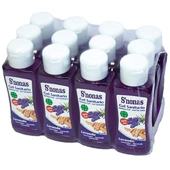 Gel Sanitario S´nonas Aromas 100 Ml. Aroma Lavanda. Pack 12 Uds