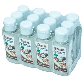 Gel Sanitario Hidroalcohólico S´nonas Aromas 100 Ml. Aroma Coco. Pack 12 Uds